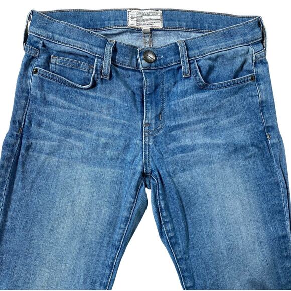 Current/Elliott Women's Ankle Skinny Richland Blue Frayed Crop Jeans 27X24 - EUC - Picture 4 of 12